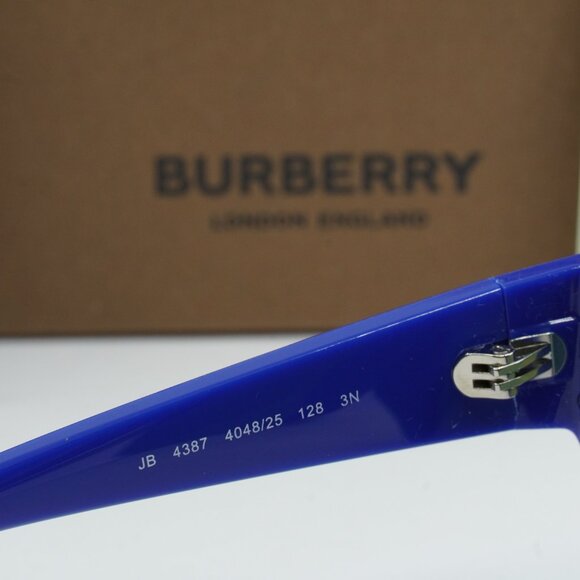 Burberry Kids JB4387 404825 Shield Sunglasses - Blue/Green Mirror Light Blue - Picture 4 of 7